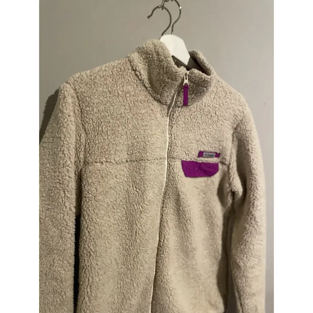 Columbia Mountainside Full Zip Sherpa‎ Fleece Women’s Size Large